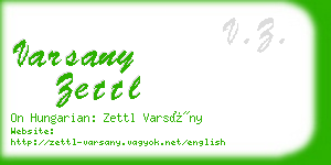 varsany zettl business card